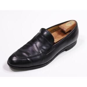 Edward Green for Bullock & Jones Black Piccadilly Leather Penny Loafers US 11.5